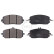 Brake pad set, disc brake 35406 ABS