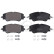 Brake pad set, disc brake 35408 ABS