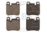 Brake pad set, disc brake 35422 ABS