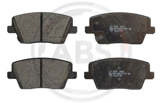 Brake pad set, disc brake 35451 ABS
