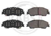 Brake pad set, disc brake 35467 ABS