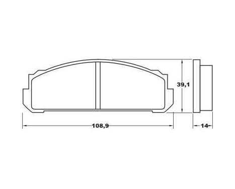 Brake Pad Set, disc brake 36002 ABS, Image 3