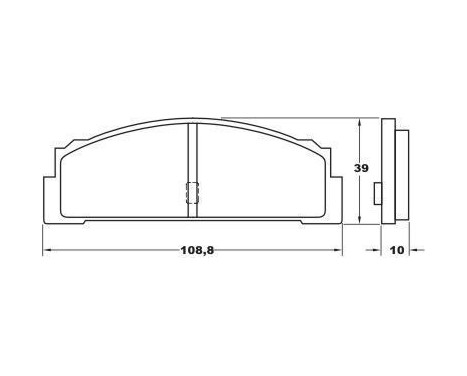 Brake Pad Set, disc brake 36003 ABS, Image 3