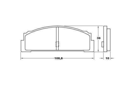 Brake Pad Set, disc brake 36003 ABS, Image 3
