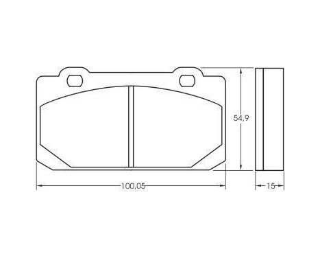 Brake Pad Set, disc brake 36006 ABS, Image 2