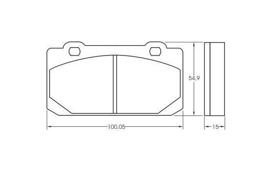Brake Pad Set, disc brake 36006 ABS, Image 2