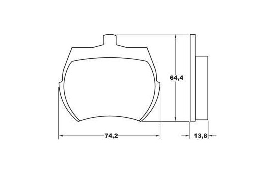 Brake Pad Set, disc brake 36011 ABS, Image 2