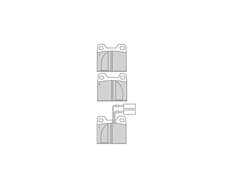 Brake Pad Set, disc brake 36013 ABS, Image 3