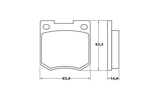 Brake Pad Set, disc brake 36017 ABS, Image 2
