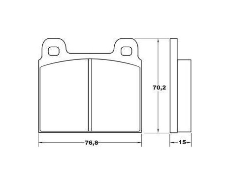 Brake Pad Set, disc brake 36025 ABS, Image 2