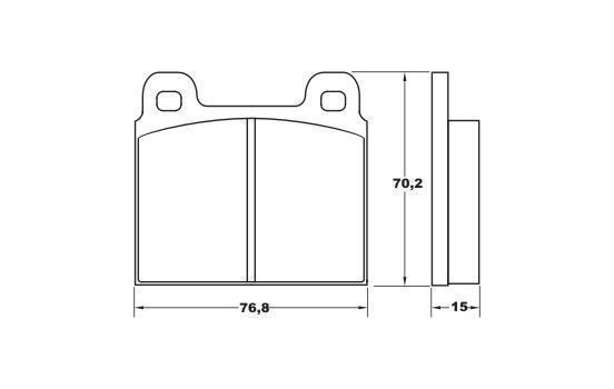 Brake Pad Set, disc brake 36025 ABS, Image 2