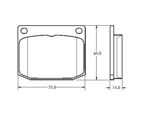 Brake Pad Set, disc brake 36029 ABS, Image 2