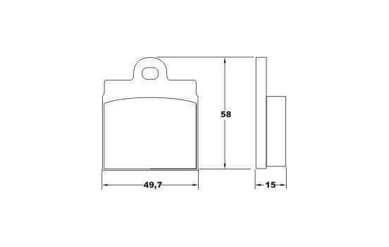 Brake Pad Set, disc brake 36038 ABS, Image 2