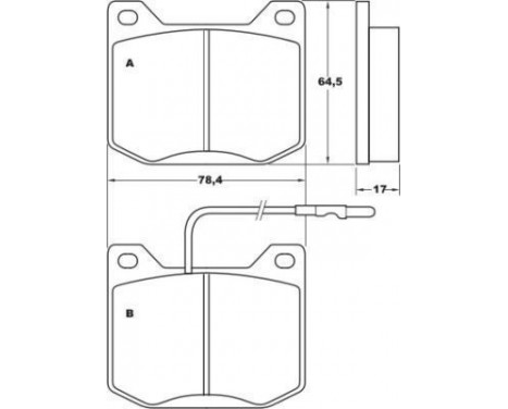 Brake Pad Set, disc brake 36043 ABS, Image 2