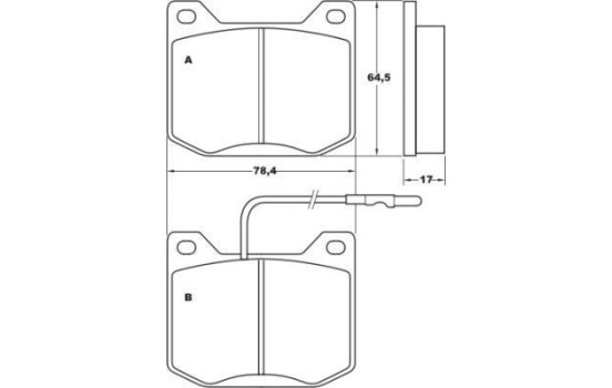 Brake Pad Set, disc brake 36043 ABS, Image 2