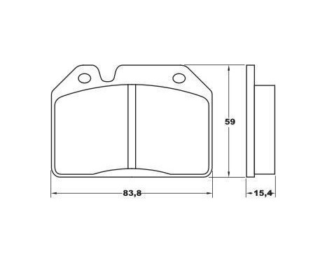 Brake Pad Set, disc brake 36045 ABS, Image 2