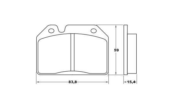 Brake Pad Set, disc brake 36045 ABS, Image 2