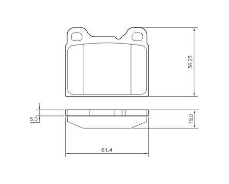 Brake Pad Set, disc brake 36049 ABS, Image 2