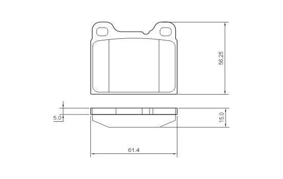 Brake Pad Set, disc brake 36049 ABS, Image 2