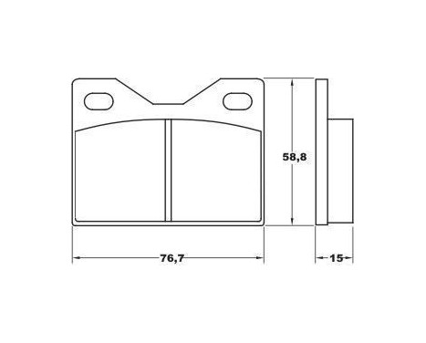 Brake Pad Set, disc brake 36051 ABS, Image 2