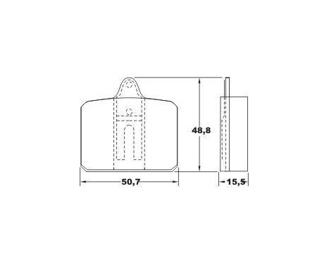 Brake Pad Set, disc brake 36056 ABS, Image 3