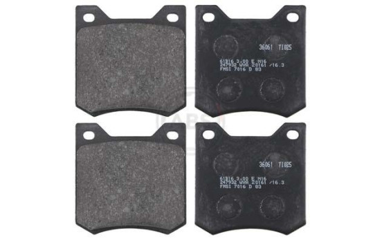 Brake Pad Set, disc brake 36061 ABS, Image 4