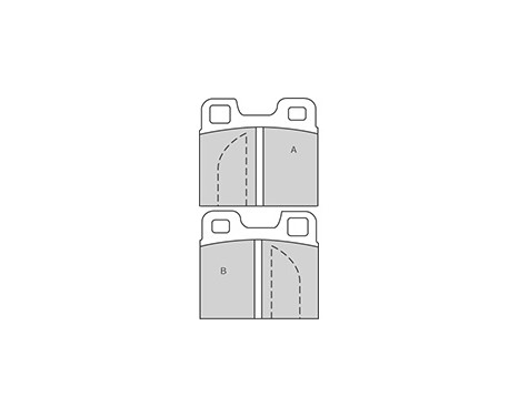 Brake Pad Set, disc brake 36068 ABS, Image 3