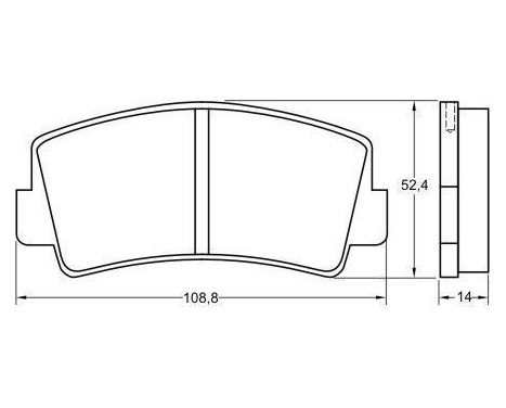 Brake Pad Set, disc brake 36071 ABS, Image 2