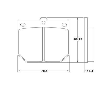 Brake Pad Set, disc brake 36078 ABS, Image 2