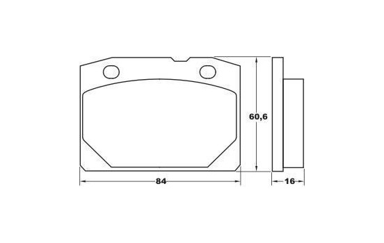 Brake Pad Set, disc brake 36080 ABS, Image 2