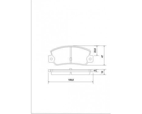 Brake Pad Set, disc brake 36081 ABS, Image 2