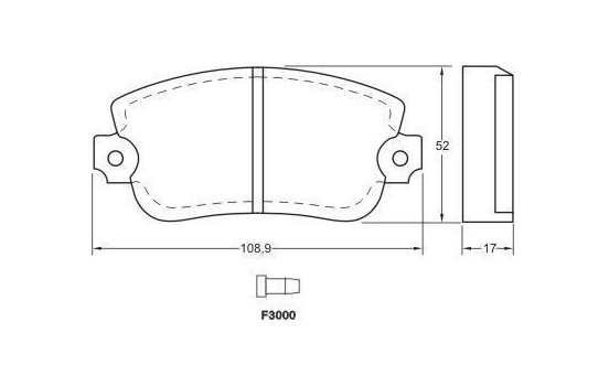 Brake Pad Set, disc brake 36083 ABS, Image 2