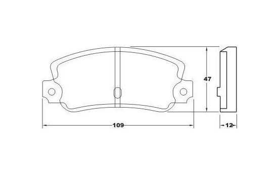 Brake Pad Set, disc brake 36084 ABS, Image 3