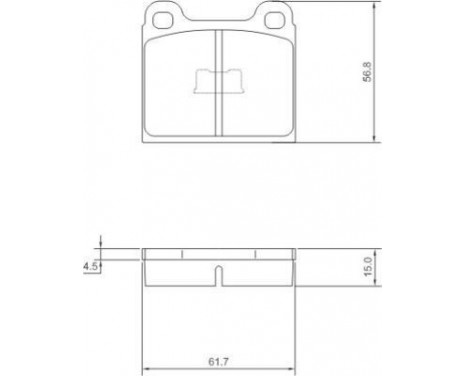 Brake Pad Set, disc brake 36088 ABS, Image 2