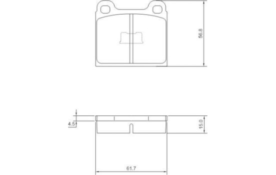 Brake Pad Set, disc brake 36088 ABS, Image 2