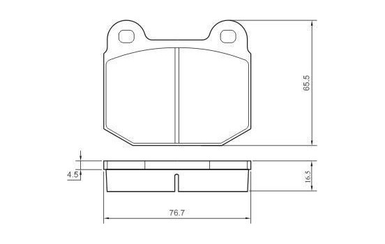 Brake Pad Set, disc brake 36090 ABS, Image 2