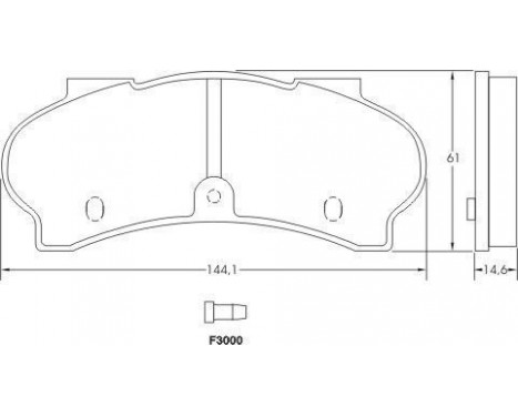 Brake Pad Set, disc brake 36092 ABS, Image 2