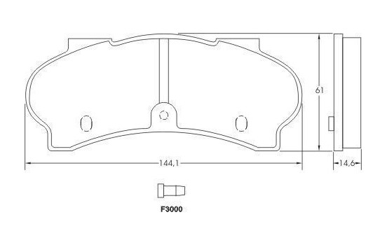Brake Pad Set, disc brake 36092 ABS, Image 2