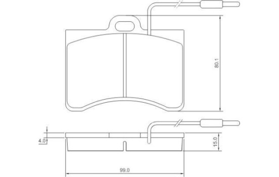 Brake Pad Set, disc brake 36099 ABS, Image 2