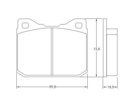 Brake Pad Set, disc brake 36104 ABS, Image 2