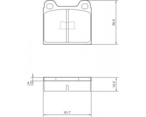 Brake Pad Set, disc brake 36106 ABS, Image 2