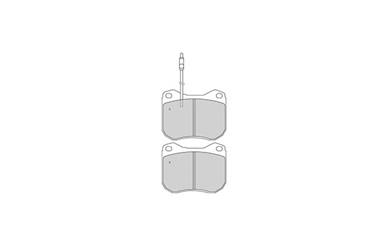 Brake Pad Set, disc brake 36107 ABS, Image 3