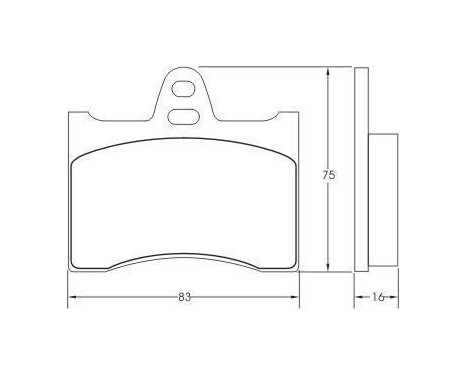 Brake Pad Set, disc brake 36110 ABS, Image 2