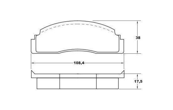 Brake Pad Set, disc brake 36113 ABS, Image 2