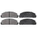 Brake Pad Set, disc brake 36120 ABS, Thumbnail 4