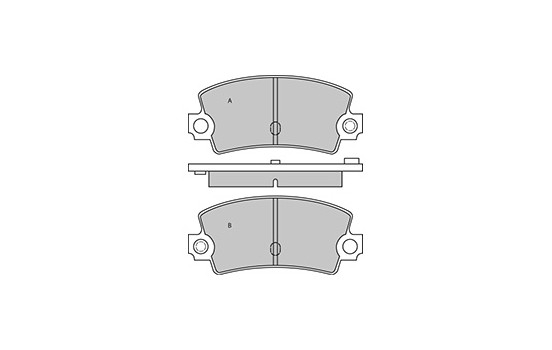 Brake Pad Set, disc brake 36122 ABS, Image 3