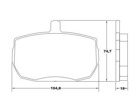 Brake Pad Set, disc brake 36124 ABS, Image 2