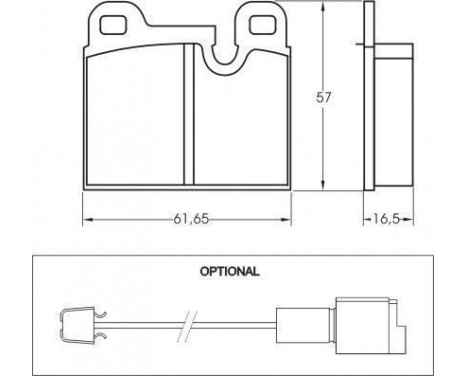 Brake Pad Set, disc brake 36134 ABS, Image 2