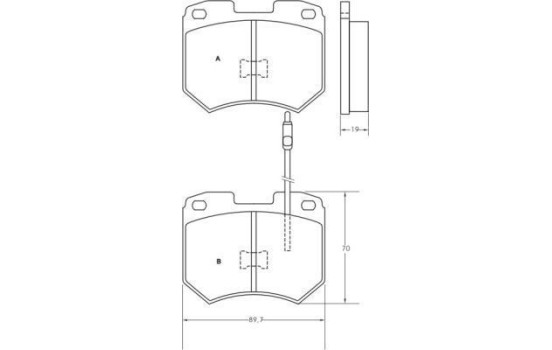 Brake Pad Set, disc brake 36137 ABS, Image 2