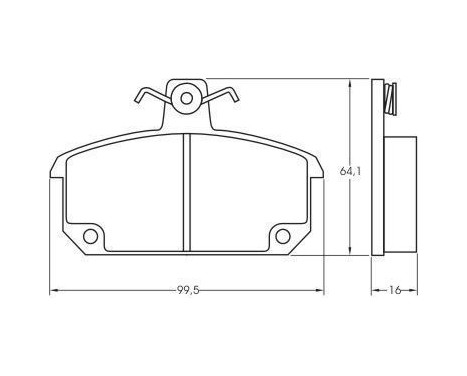 Brake Pad Set, disc brake 36143 ABS, Image 3